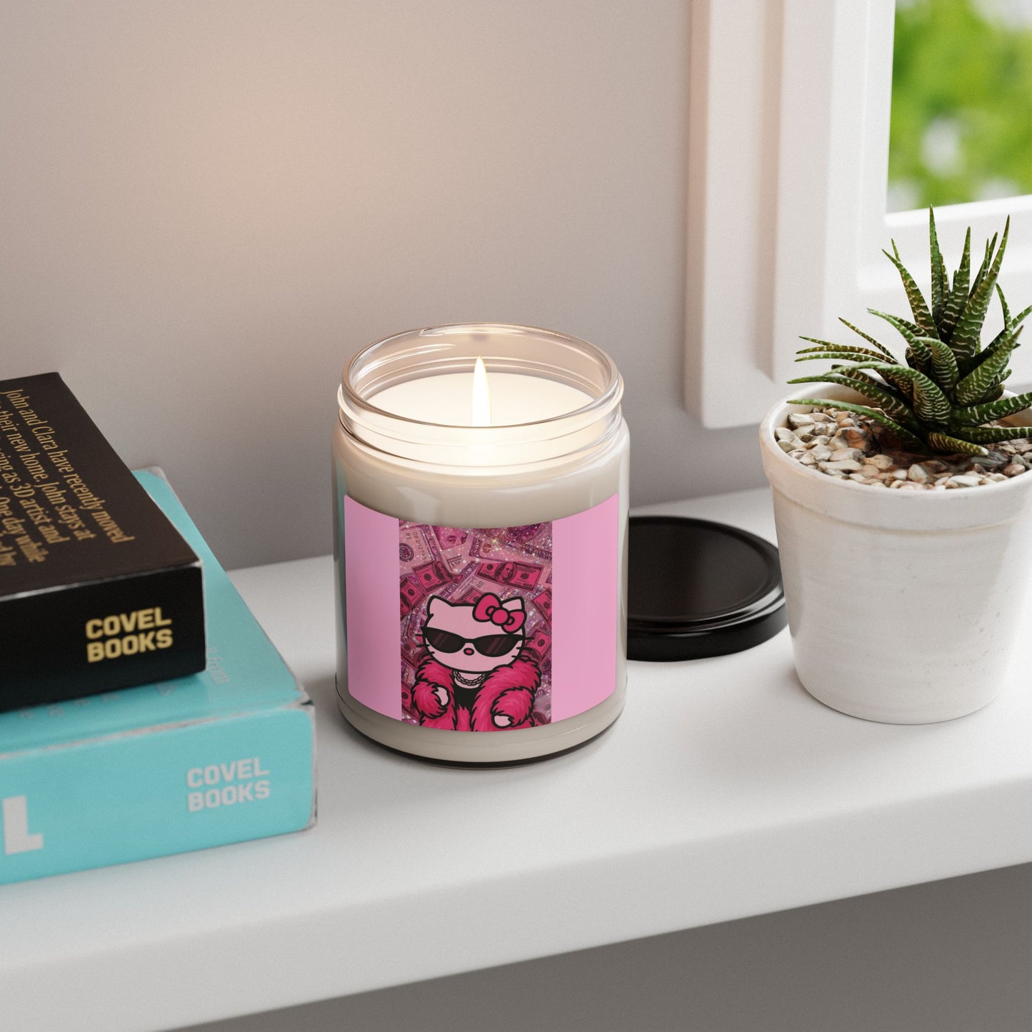 Cute Girly Cat Scented Soy Candle