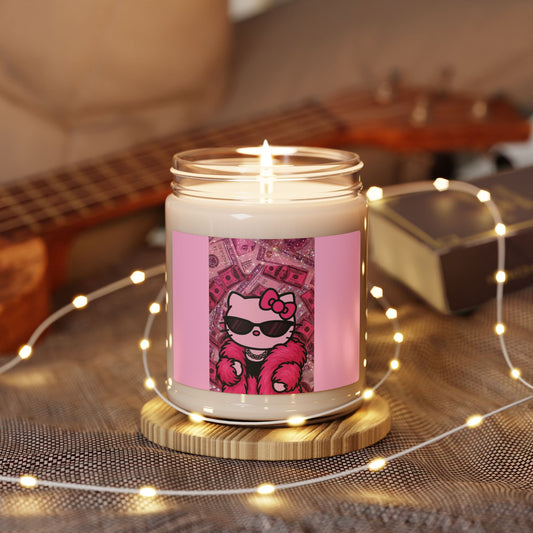 Cute Girly Cat Scented Soy Candle